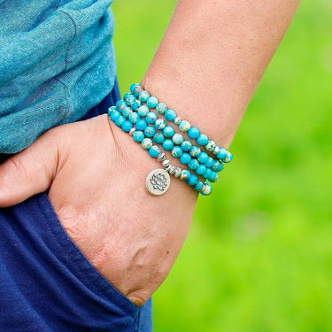 Healing Natural Turquoise Mala Beads-Your Soul Place
